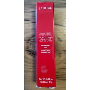 Laneige Glaze Craze Tinted Lip Serum Raspberry Jam 0.42oz New Damaged Box